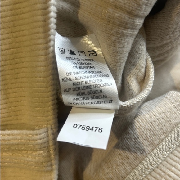 House of Harlow 1960 Ribbed Corduroy Flare Pants High Waist Cream Boho Sz 8 NWT - Picture 13 of 15